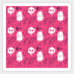 Halloween skull pattern Sticker